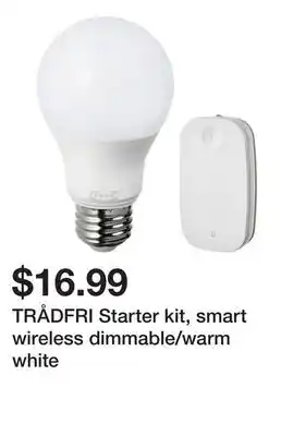 Ikea TRÅDFRI Starter kit, smart wireless dimmable/warm white offer