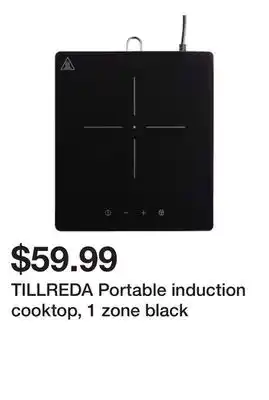 Ikea TILLREDA Portable induction cooktop, 1 zone black offer