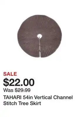 Marshalls TAHARI 54in Vertical Channel Stitch Tree Skirt offer