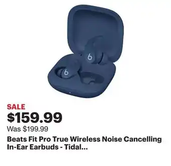 Best Buy Beats Fit Pro True Wireless Noise Cancelling In-Ear Earbuds - Tidal Blue offer