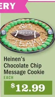 Heinen's Heinen's Chocolate Chip Message Cookie offer