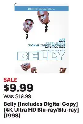 Best Buy Belly [Includes Digital Copy] [4K Ultra HD Blu-ray/Blu-ray] [1998] offer