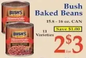 Market Basket Bush Baked Beans offer