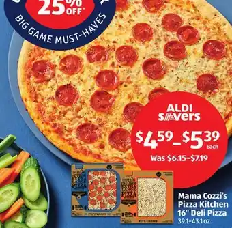 Aldi Mama Cozzi's Pizza Kitchen 16 Deli Pizza offer