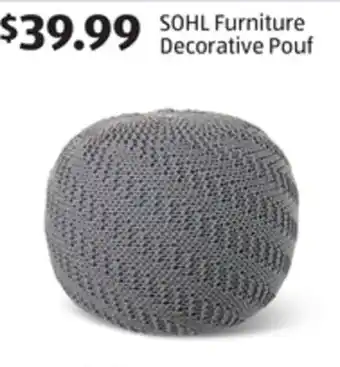 Aldi SOHL Furniture Decorative Pouf offer
