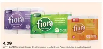 CVS Fiora bath tissue 12-roll or paper towels 6-roll offer