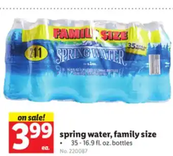 Lidl spring water, family size offer
