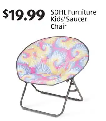 Aldi SOHL Furniture Kids' Saucer Chair offer