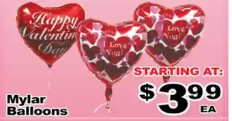 Superior Grocers Mylar Balloons offer