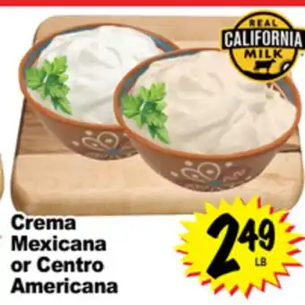 Superior Grocers Crema Mexicana or Centro Americana offer
