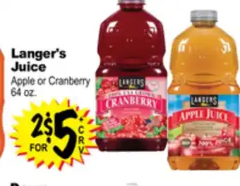 Superior Grocers Langer's Juice offer