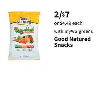 Walgreens Good Natured Snacks offer