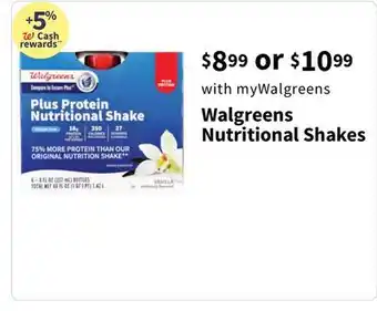 Walgreens Walgreens Nutritional Shakes offer