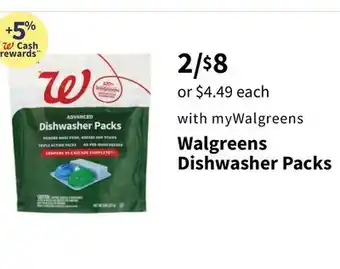 Walgreens Walgreens Dishwasher Packs offer