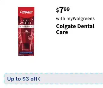 Walgreens Colgate Dental Care offer