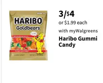 Walgreens Haribo Gummi Candy offer