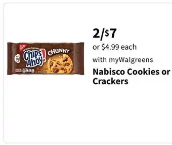 Walgreens Nabisco Cookies or Crackers offer