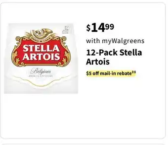 Walgreens 12-Pack Stella Artois offer
