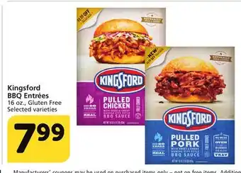 Albertsons Kingsford BBQ Entrées offer