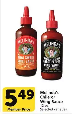 Vons Melinda's Chile or Wing Sauce offer