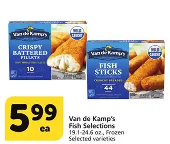 Albertsons Van de Kamp's Fish Selections offer