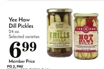 Pavilions Yee Haw Dill Pickles offer