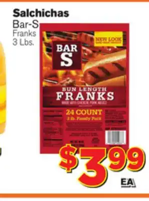 El Super Fresh Bar-S Franks offer