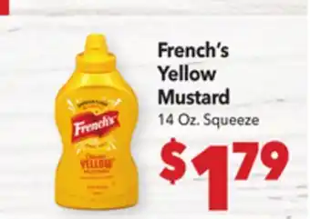Vallarta Supermarkets French's Yellow Mustard offer