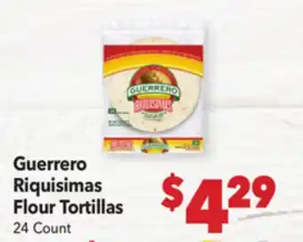 Vallarta Supermarkets Guerrero Riquisimas Flour Tortillas offer