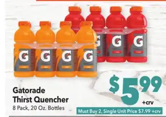 Vallarta Supermarkets Gatorade Thirst Quencher offer