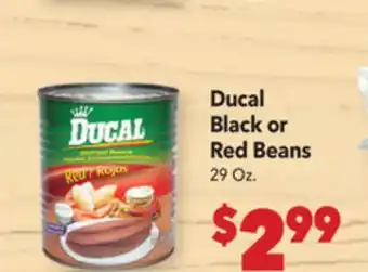 Vallarta Supermarkets Ducal Black or Red Beans offer