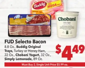 Vallarta Supermarkets FUD Selecto Bacon offer