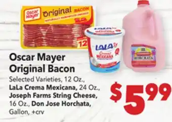 Vallarta Supermarkets Oscar Mayer Original Bacon offer