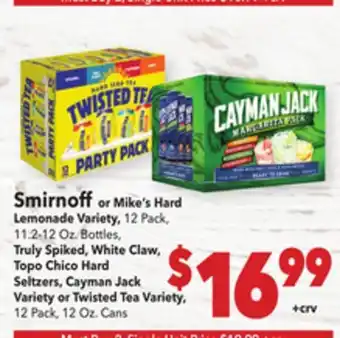 Vallarta Supermarkets Smirnoff or Mike's Hard Lemonade Variety offer