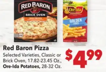 Vallarta Supermarkets Red Baron Pizza offer