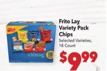 Vallarta Supermarkets Frito Lay Variety Pack Chips offer