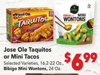 Vallarta Supermarkets Jose Ole Taquitos or Mini Tacos offer
