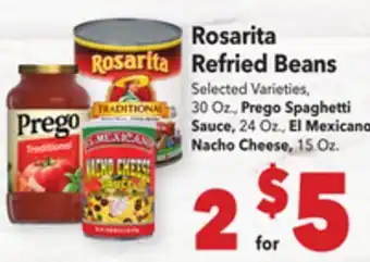 Vallarta Supermarkets Rosarita Refried Beans offer