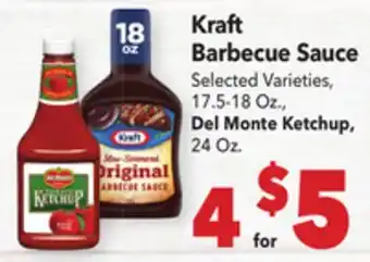 Vallarta Supermarkets Kraft Barbecue Sauce offer