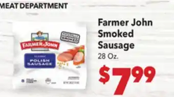 Vallarta Supermarkets Farmer John Smoked Sausage offer