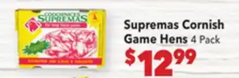 Vallarta Supermarkets Supremas Cornish Game Hens offer