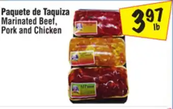 El Super Marinated Beef, Pork and Chicken offer