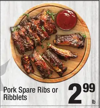 Super King Markets Pork Spare Ribs or Ribblets offer