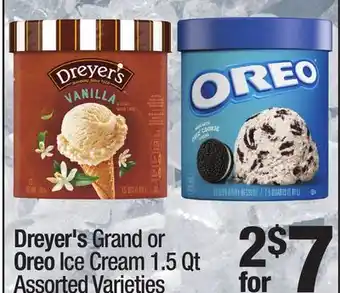 Super King Markets Dreyer's Grand or Oreo Ice Cream offer