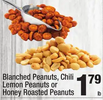 Super King Markets Blanched Peanuts, Chili Lemon Peanuts or Honey Roasted Peanuts offer
