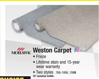 Menards Mohawk Weston Bridle Frieze Carpet 12 ft. Wide offer