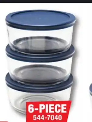 Menards Anchor Hocking Glass Container Food Storage - 6 Piece Set offer