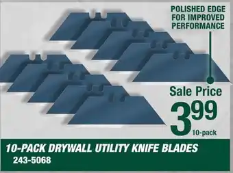 Menards Masterforce Drywall Utility Knife Blades - 10 Pack offer