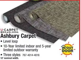 Menards U-Carpet Ashbury Rustic Indoor/Outdoor Carpet 12 ft. Wide offer