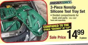Menards Masterforce Nonslip Silicone Tool Tray Set - 3 Piece offer